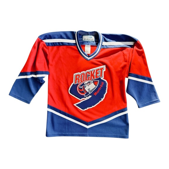 VTG Montreal Rockets QMJHL Bauer Hockey Jersey Boy Size: L/XL - Picture 1 of 5